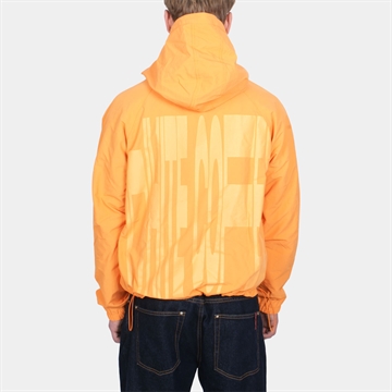White Coffee Back Stretch Windbreaker Orange